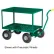 chariot à timon Little Giant® à 2 étagères pour crèche 2LDWP-2448-8S-G - 24 x 48 - roues en caoutchouc de 8"