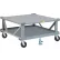 Support à palettes mobile à hauteur réglable Little Giant® avec plateau inférieur, plateau plein de 48" x 48" et dispositifs de retenue de charge