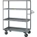 chariot à étagères Little Giant® avec poignée ergonomique et 4 étagères à rebords, 53-1/2" de longueur x 30" de largeur x 65" de hauteur