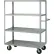 chariot à étagères Little Giant® avec 4 étagères, capacité de 3 600 lb, 48" de longueur x 24" de largeur x 63" de hauteur, gris