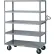 chariot à étagères Little Giant® avec poignée ergonomique et 5 étagères, 65-1/2" de longueur x 30" de largeur x 63-1/2" de hauteur