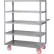 Little Giant® Service Cart w/5 Shelves, 1200 lb. Capacity, 41-1/2"L x 24"W x 61-1/2"H, Gray