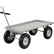 chariot Little Giant® Heavy-Duty chariot plateau à rebord, capacité de 3 000 lb, 61-1/2" de long x 30" de large, gris