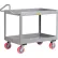 chariot à étagères Little Giant® de 3" de profondeur avec 2 étagères, capacité de 3 600 lb, 36" de longueur x 24" de largeur x 38" de hauteur, gris