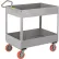 Little Giant® 6 po de profondeur chariot à étagères Avec 2 étagères, capacité de 1633 kg, 137 cm L x 61 cm l x 97 cm H, gris