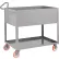 chariot à étagères Little Giant® de 12" de profondeur avec 2 étagères, capacité de 1 200 lb, 42" de long x 24" de large x 35" de haut, gris
