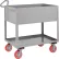 Chariot à étagères Little Giant® de 12" de profondeur avec 2 étagères, capacité de 3 600 lb, 54" de long x 24" de large x 38" de haut, gris