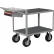 Chariot à instruments Little Giant® avec tablettes plates et tapis, capacité de charge de 1 200 lb, 36" de long x 24" de large x 34" de haut, gris