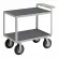Chariot à instruments Little Giant® avec protection pour les mains et tapis, capacité de 1 200 lb, 36" de long x 24" de large x 34" de haut, gris