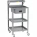 Support d'atelier mobile Little Giant® avec freins sur roues, capacité de 454 kg (1000 lb), 91,4 cm (L) x 61 cm (l) x 132 cm (H), gris
