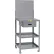 Bureau fixe Little Giant® avec tiroir, 3 étagères et panneau perforé, 36" de largeur x 24" de profondeur, gris