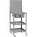Little Giant® Mobile Shop Desk with Drawer, 3 Shelves & Pegboard, 36"W x 24"D, Gray