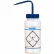 Flacons laveurs Bel-Art en PEBD 116460621, 500 ml, étiquette « eau », bouchon bleu, large ouverture, lot de 6