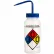 Flacons de lavage Bel-Art en LDPE 117160003, 500 ml, étiquette « Eau déionisée », bouchon bleu, large goulot, lot de 4