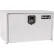 Buyers Steel Underbody Truck Box w/ Stainless Steel Rotary Paddle - White 18x18x24 - 1702200