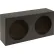 Dual Round Black Steel Light Cabinet - LB6123