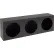 Triple Round Black Steel Light Cabinet - LB6183
