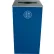 Busch Systems Spectrum Cube - Déchets recyclables mixtes, 24 gallons - Bleu - 101131