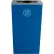 Busch Systems Spectrum Cube Slim - Mixed Recyclables, 10 Gallon - Blue - 101150