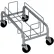 Chariot simple « Waste Watcher » en métal de Busch Systems, gris