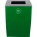 Busch Systems Spectrum Cube XL recyclage Bidon, 32 gallons, vert