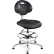 Chaise ESD en polyuréthane Bevco® Everlast, dossier moyen, sans inclinaison, hauteur d'assise : 17-1/2" - 25", noire