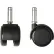 Bevco CADS/5 Dual Wheel Hard Floor Casters for Tubular Steel Base - Pack of 5