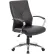 Fauteuil de direction Boss avec accoudoirs - Cuir - Dossier moyen - Noir