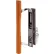 Prime-Line® Door Handle Set, Flush, w/Wood Pull and Key, Black Diecast, C 1032