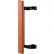 Prime-Line® Sliding Door Pull, 6-1/2" HC, Wood Handle, Diecast, Black, C 1190