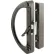 Prime-Line® Sliding Door Handle, Clam Latch, Black, C 1222