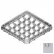 Cambro 20E2151 - Full-Size, 1/2 Drop Extender, 20-Comp, 19-5/8x19-5/8x2, Adds 1-5/8" Height, Gray - Pkg Qty 12