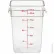 Cambro® Camsquare® Food Container W/ Handle, 11-1/4"L x 12-1/4"W x 15-3/4"H, Clear - Pkg Qty 6
