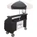 Cambro CVC72110 - Chariot de distribution Camcruiser, 1 bac grand format, profondeur 6", noir