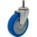 Roulettes Durable Superior – Roulette pivotante à tige – 4" de diamètre, modèle Nomadic, filetée avec une tige de 1-1/2" de hauteur