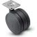 Shepherd® Swivel Top Plate Soft Tread Caster PSF60101BK - 60mm Dia. Black