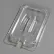 Couvercle universel à poignées et à encoches Carlisle® Topnotch®, 10-19/50" de long x 6-3/8" de large, transparent - Lot de 6
