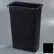 Poubelle rectangulaire Carlisle TrimLine, 23 gallons, noire - 34202303 - Lot de 4
