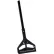 Carlisle Flo-Pac Vinyl Coated Metal Mop Handle W/Plastic Head 60"L/1"D, Black - 3696800 - Pkg Qty 12