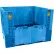 Conteneur d'expédition pliable en plastique Buckhorn®, 48" de long x 45" de large x 34" de haut, capacité de 2 500 lb, bleu