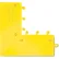 Wearwell® ErgoDeck® - Coin extérieur haute résistance, épaisseur 7/8", dimensions 1,25' x 1,25', couleur jaune - Lot de 4