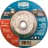 Century Drill 75548 Meule à centre creux 5" x 5/8-11" Type 27, oxyde d'aluminium