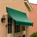 Auvent Awntech Charleston pour fenêtre ou entrée : 3-3/8' de largeur x 2-9/16' de hauteur x 2' de profondeur, vert forêt