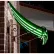 Auvent Awntech Charleston pour fenêtre ou entrée – 5-3/8' de largeur x 2-9/16' de hauteur x 2' de profondeur – Vert forêt/Blanc