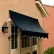Awntech Charleston : auvent pour fenêtre ou entrée, 3-3/8' de largeur x 2-9/16' de hauteur x 2' de profondeur, noir