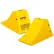 Cale de roue tout-terrain robuste Checkers™ avec coussinet en caoutchouc, polyéthylène, 38 cm (L) x 20 cm (l) x 20 cm (H)