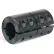 One-Piece Industry Standard Clamping Couplings w/Keyway, 1", Black Oxide Steel