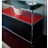 Kit d'enceinte Chadko™, porte coulissante, 72" de largeur x 24" de profondeur x 18" de hauteur, noir