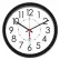 Horloge murale électrique ronde Chicago Lighthouse de 14,5 pouces, cordon de 5 pieds, boîtier en plastique, noir