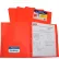C-Line Products : Chemise en polyéthylène épais à deux pochettes avec attaches, orange, lot de 25 chemises